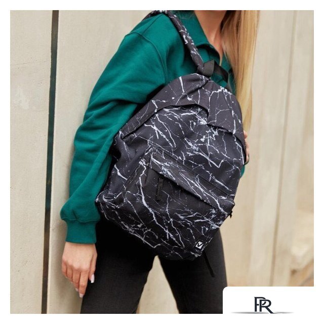 Городской рюкзак BRAUBERG Сити-формат Black marble 270790 - Изображение №7 — Интернет-магазин ПроЗаказ