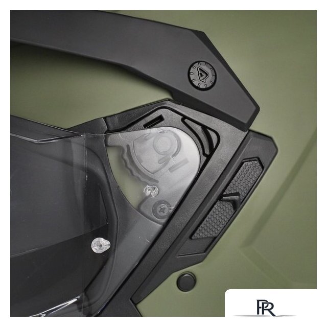 Мотошлем Acerbis Assault 0026643.582.064 (M, армейский зеленый) - Изображение №10 — Интернет-магазин ПроЗаказ