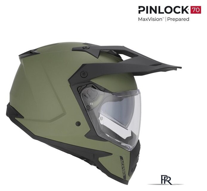 Мотошлем Acerbis Assault 0026643.582.064 (M, армейский зеленый) - Изображение №2 — Интернет-магазин ПроЗаказ