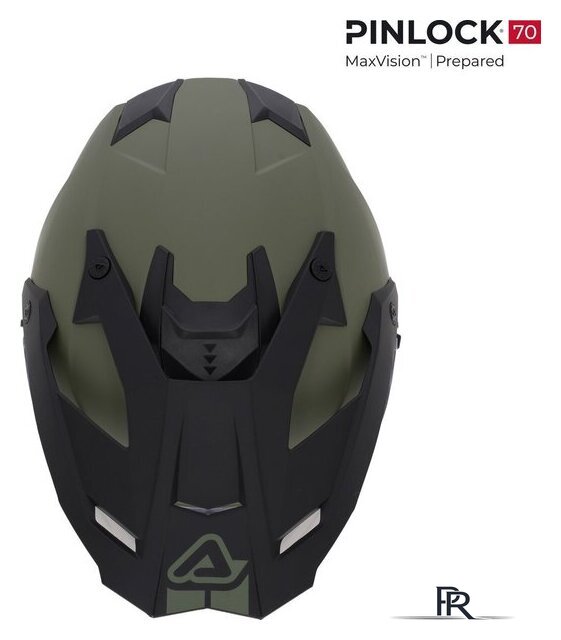 Мотошлем Acerbis Assault 0026643.582.064 (M, армейский зеленый) - Изображение №5 — Интернет-магазин ПроЗаказ