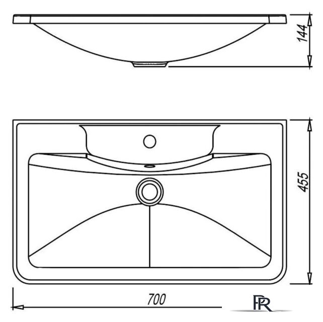  Misty Тумба с умывальником Атлантик 70 П-Атл-01070-011П2Я+10.020.00700.001 - Изображение №6 — Интернет-магазин ПроЗаказ