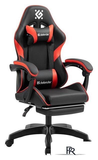 Игровое (геймерское) кресло Defender Serenity (черный/красный) - Изображение №1 — Интернет-магазин ПроЗаказ