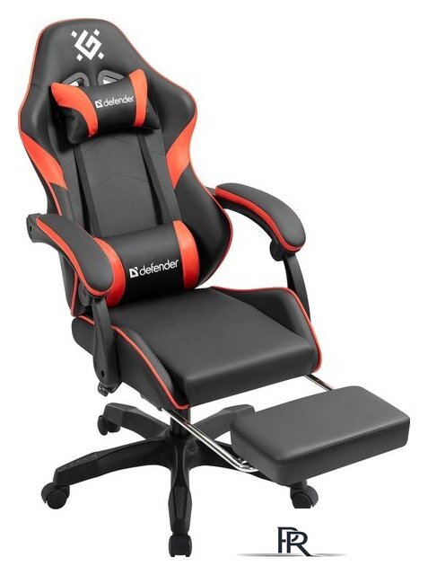 Игровое (геймерское) кресло Defender Serenity (черный/красный) - Изображение №5 — Интернет-магазин ПроЗаказ
