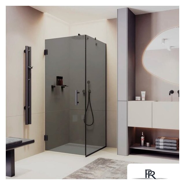 Душевой уголок MaybahGlass MGY-1309-6 (графитовое стекло/черный) - Изображение №2 — Интернет-магазин ПроЗаказ