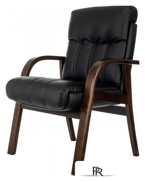 Офисный стул Бюрократ T-9932W-CF-Eco (черный, экокожа) - Изображение №3 — Интернет-магазин ПроЗаказ