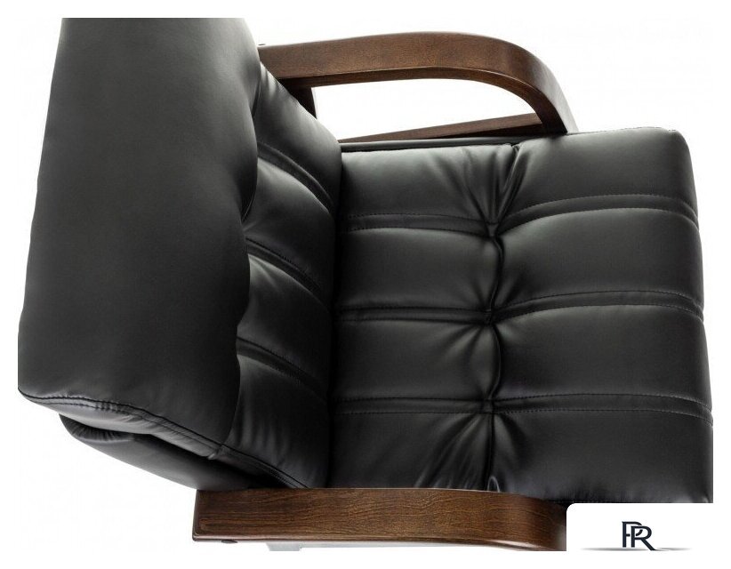 Офисный стул Бюрократ T-9932W-CF-Eco (черный, экокожа) - Изображение №10 — Интернет-магазин ПроЗаказ