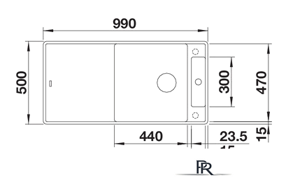 Кухонная мойка Blanco Axia III XL 6 S-F (разделочная доска из стекла, антрацит) - Изображение №2 — Интернет-магазин ПроЗаказ