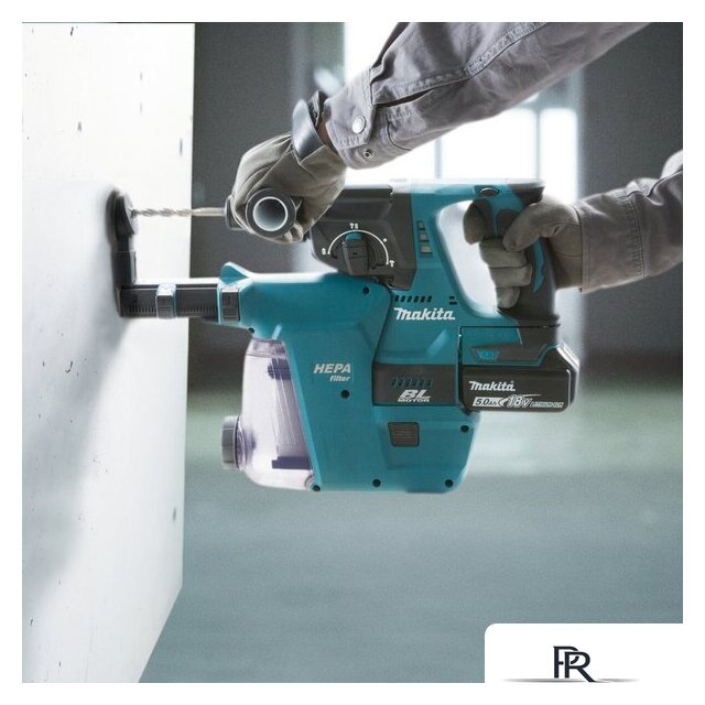 Перфоратор Makita DHR242RT (с 1-им АКБ, кейс) - Изображение №4 — Интернет-магазин ПроЗаказ