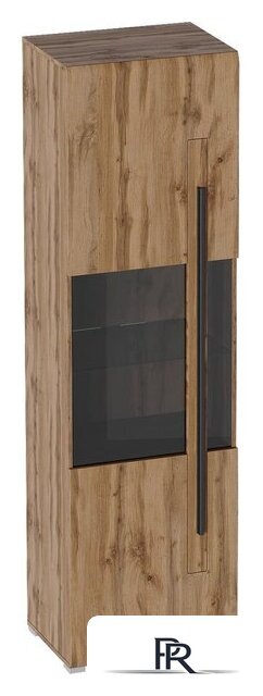 Шкаф-витрина Мебельград Ницца 1 дв (дуб вотан) - Изображение №1 — Интернет-магазин ПроЗаказ