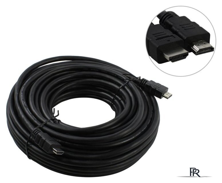 Кабель 5bites APC-005-200 HDMI - HDMI (20 м, черный) - Изображение №1 — Интернет-магазин ПроЗаказ