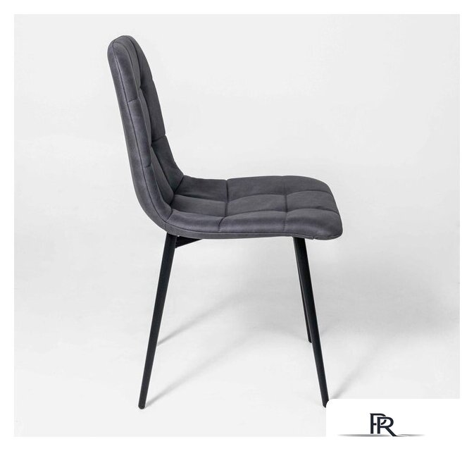 Стул Алвест AV 406-N (графитовая замша Kiprus 13/черный) - Изображение №4 — Интернет-магазин ПроЗаказ