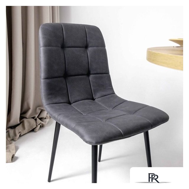 Стул Алвест AV 406-N (графитовая замша Kiprus 13/черный) - Изображение №6 — Интернет-магазин ПроЗаказ