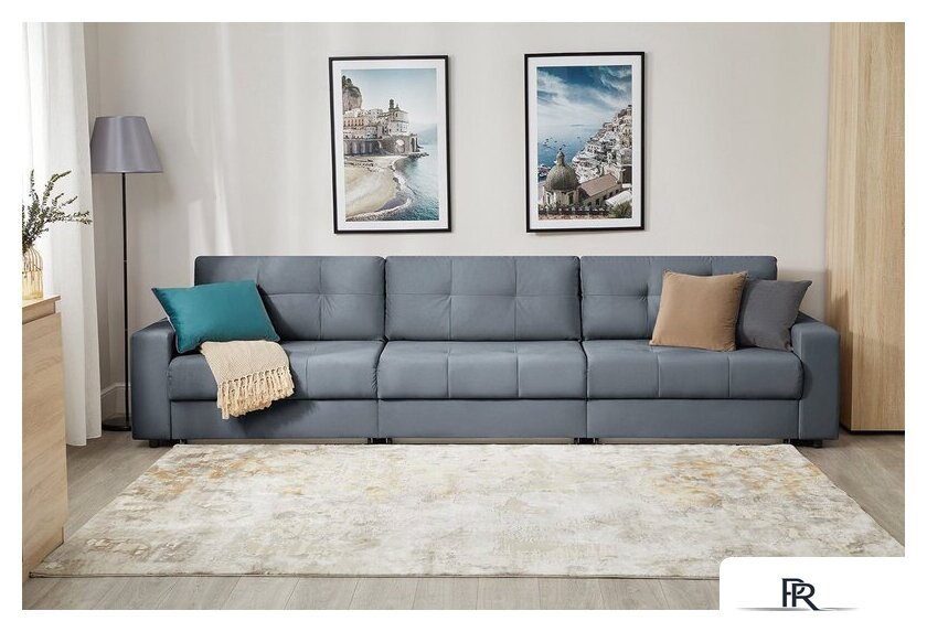 Диван Mio Tesoro Манчестер 292 1.5ек-1.5ек-1.5ек (968 серый) - Изображение №11 — Интернет-магазин ПроЗаказ