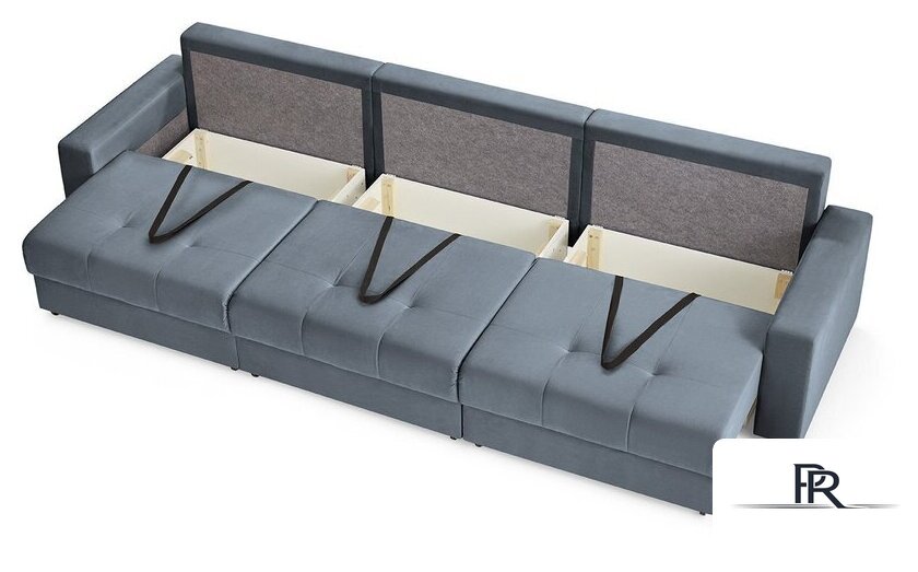 Диван Mio Tesoro Манчестер 292 1.5ек-1.5ек-1.5ек (968 серый) - Изображение №8 — Интернет-магазин ПроЗаказ