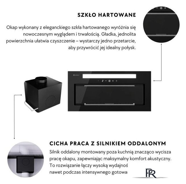 Кухонная вытяжка Globalo Silentio 60.2 Black + Turbina TW 2.1 - Изображение №3 — Интернет-магазин ПроЗаказ