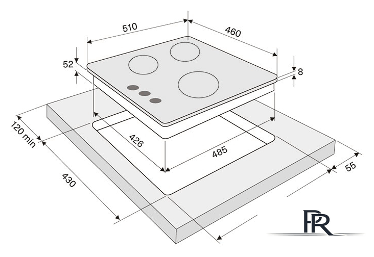 Варочная панель Krona Cortesia 45 BL - Изображение №4 — Интернет-магазин ПроЗаказ
