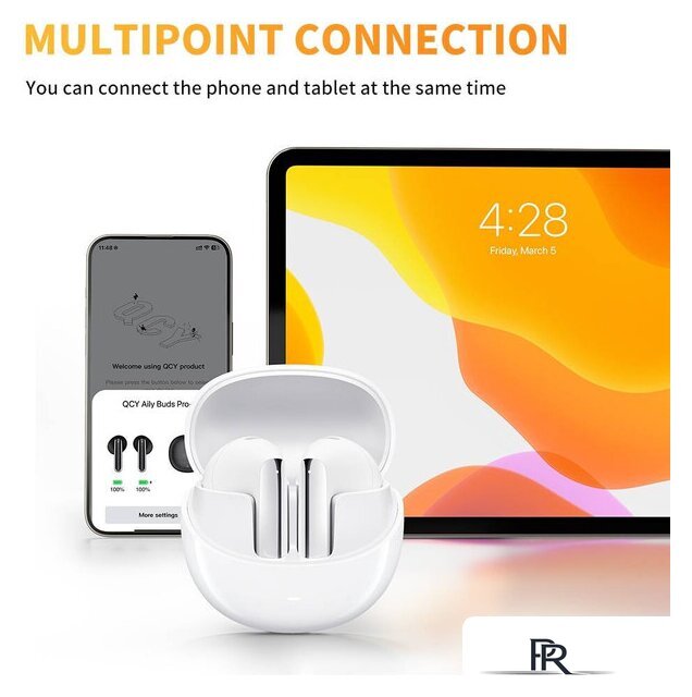 Наушники QCY AilyBuds Pro (белый) - Изображение №2 — Интернет-магазин ПроЗаказ