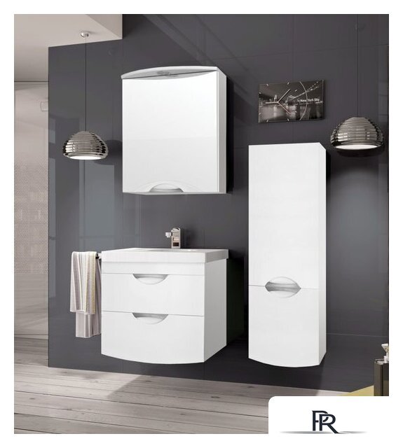  Style Line Шкаф с зеркалом Жасмин-2 60 (с подсветкой) - Изображение №11 — Интернет-магазин ПроЗаказ