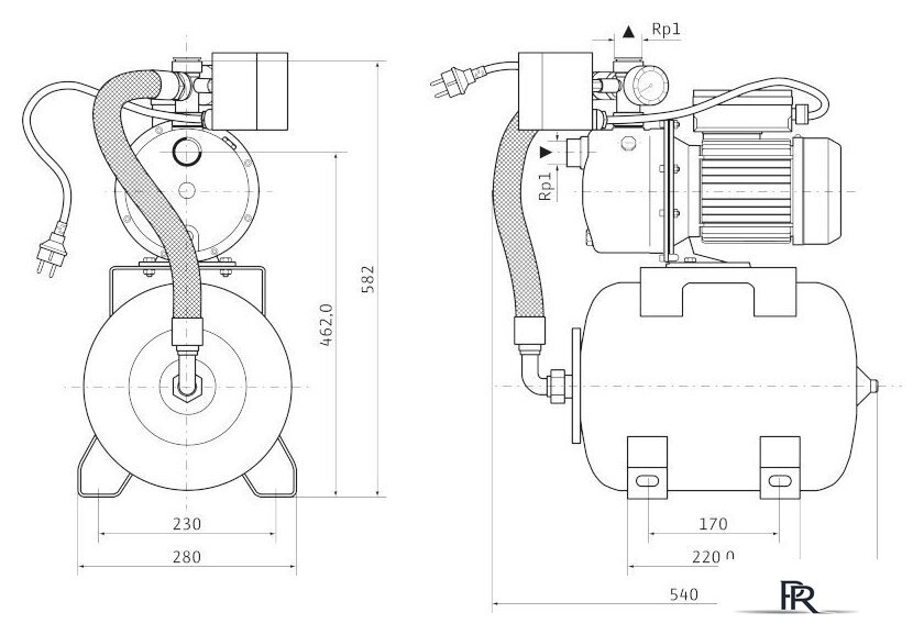 Насосная станция Wilo Jet HWJ 20 L 204 (1~230 В) - Изображение №2 — Интернет-магазин ПроЗаказ
