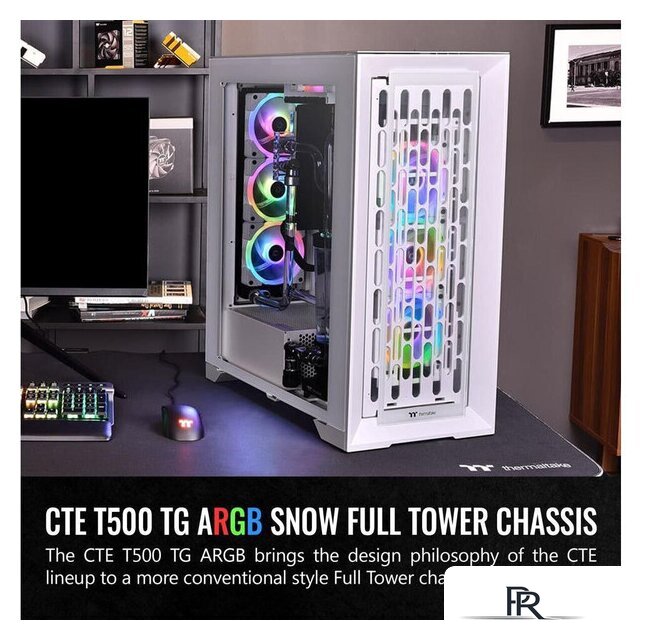Корпус Thermaltake CTE T500 TG ARGB Snow CA-1X8-00F6WN-01 - Изображение №2 — Интернет-магазин ПроЗаказ