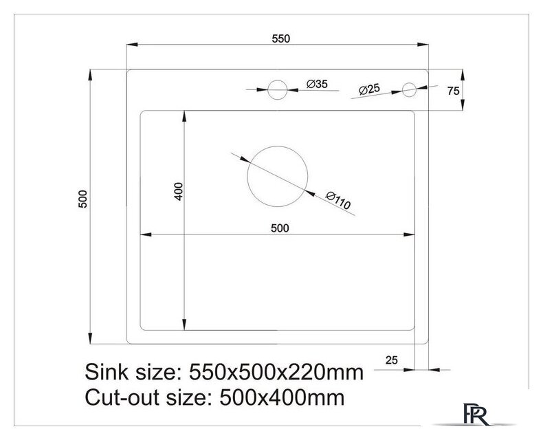Кухонная мойка Asteria A5550NB-D1 (черный декор) - Изображение №7 — Интернет-магазин ПроЗаказ