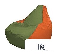 Кресло-мешок Flagman Груша Мега XXXL Г3.1-227 (оливковый/оранжевый) - Изображение №1 — Интернет-магазин ПроЗаказ