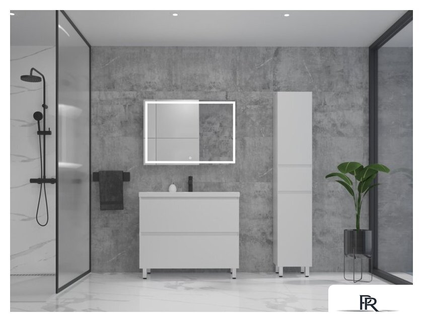  Style Line Тумба под умывальник Манхэттен 70 2 ящика (напольная, белый) - Изображение №5 — Интернет-магазин ПроЗаказ