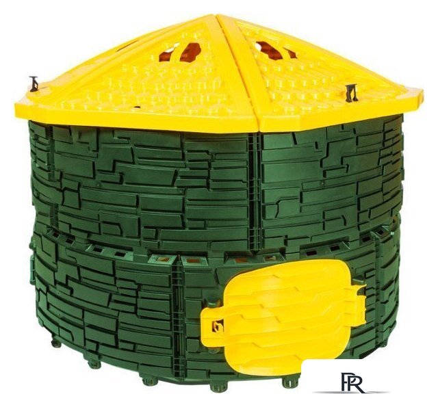 Компостер ВПМ Усиленный 6199377 (780 л, темно-зеленый/желтый) - Изображение №1 — Интернет-магазин ПроЗаказ