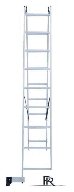 Лестница-стремянка Новая высота NV 122 алюминиевая двухсекционная 2x9 ступеней - Изображение №5 — Интернет-магазин ПроЗаказ