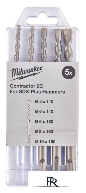 Набор буров Milwaukee 4932471242 (5 предметов) - Изображение №1 — Интернет-магазин ПроЗаказ