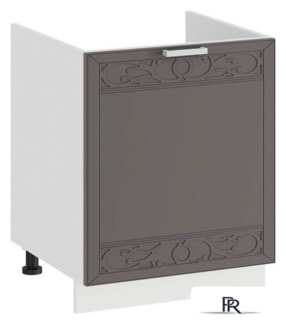 Шкаф напольный Трия Долорес 1Н5М (белый/муссон) - Изображение №1 — Интернет-магазин ПроЗаказ