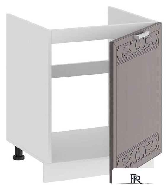 Шкаф напольный Трия Долорес 1Н5М (белый/муссон) - Изображение №2 — Интернет-магазин ПроЗаказ