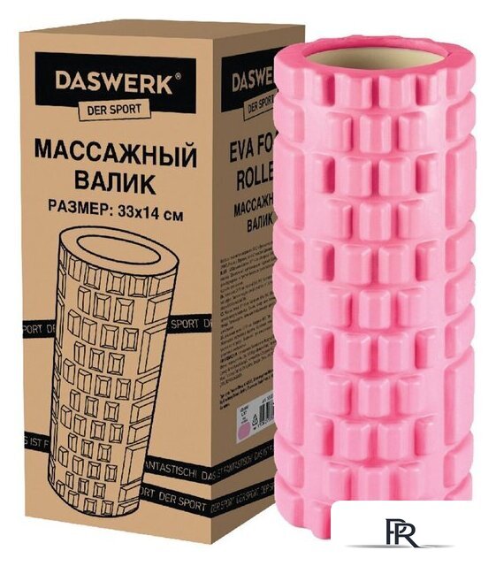 Массажный ролик-валик Daswerk 680022 (розовый) - Изображение №3 — Интернет-магазин ПроЗаказ