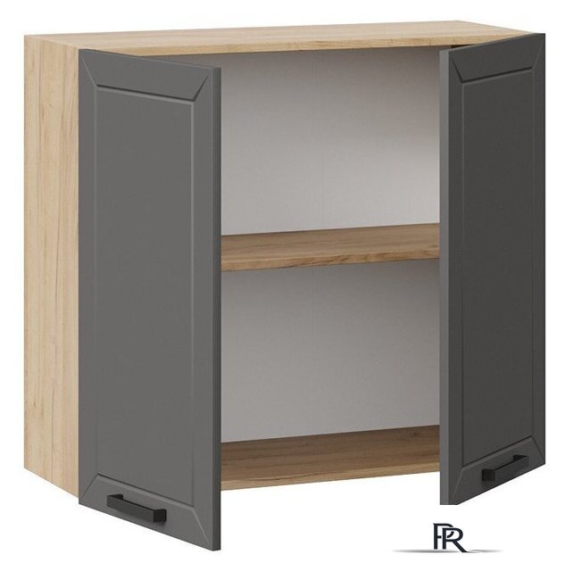 Шкаф навесной Трия Лорас 1В8 (дуб крафт золотой/холст вулкан) - Изображение №2 — Интернет-магазин ПроЗаказ