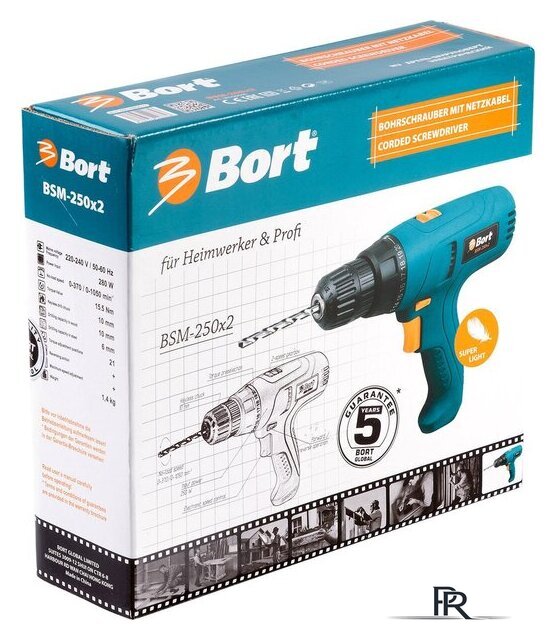 Дрель-шуруповерт Bort BSM-250x2 - Изображение №3 — Интернет-магазин ПроЗаказ