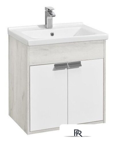  Акватон Тумба под умывальник Флай 60 1A237301FAX10 (дуб белый/дуб крафт) - Изображение №1 — Интернет-магазин ПроЗаказ