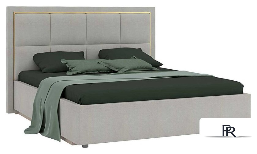 Кровать Ангстрем Дольче спальня с ПМ ДЛ-811.26 исп.30 (кашемир серый) - Изображение №1 — Интернет-магазин ПроЗаказ