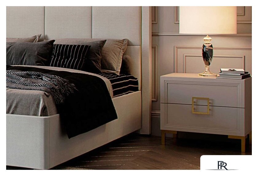 Кровать Ангстрем Дольче спальня с ПМ ДЛ-811.26 исп.30 (кашемир серый) - Изображение №16 — Интернет-магазин ПроЗаказ