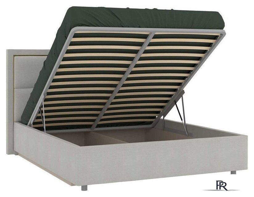 Кровать Ангстрем Дольче спальня с ПМ ДЛ-811.26 исп.30 (кашемир серый) - Изображение №2 — Интернет-магазин ПроЗаказ