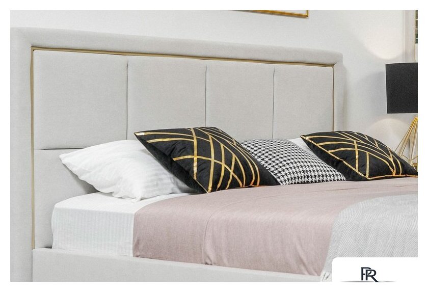 Кровать Ангстрем Дольче спальня с ПМ ДЛ-811.26 исп.30 (кашемир серый) - Изображение №13 — Интернет-магазин ПроЗаказ