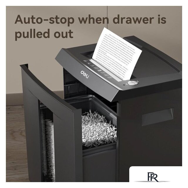 Шредер Deli ET095 (серый) - Изображение №5 — Интернет-магазин ПроЗаказ