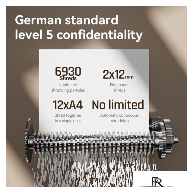 Шредер Deli ET095 (серый) - Изображение №3 — Интернет-магазин ПроЗаказ