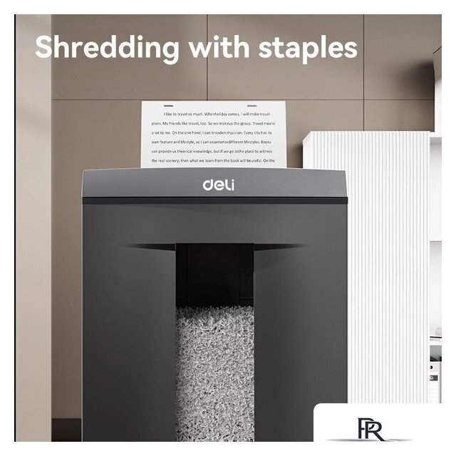 Шредер Deli ET095 (серый) - Изображение №4 — Интернет-магазин ПроЗаказ