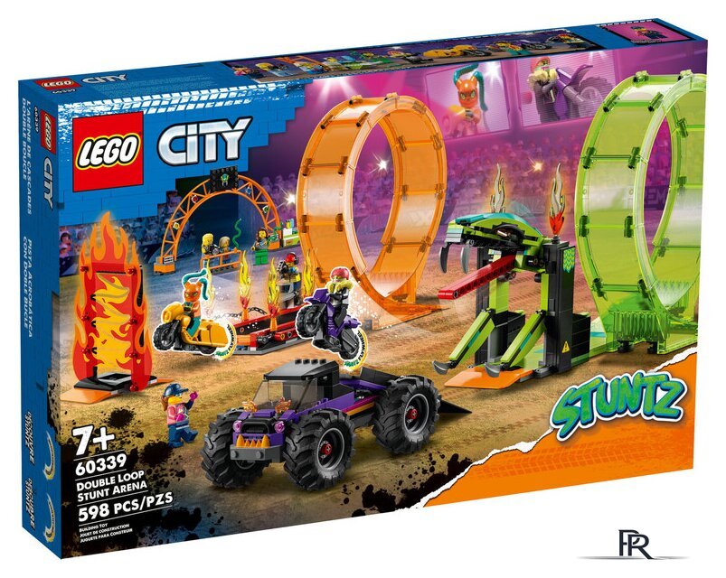 Конструктор LEGO City 60339 Трюковая арена Двойная петля - Изображение №1 — Интернет-магазин ПроЗаказ