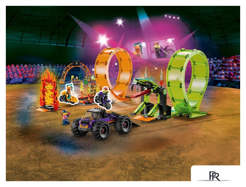 Конструктор LEGO City 60339 Трюковая арена Двойная петля - Изображение №2 — Интернет-магазин ПроЗаказ
