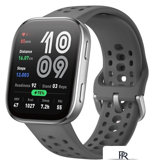 Умные часы Amazfit Bip 6 (серебристый, с серым силиконовым ремешком) - Изображение №1 — Интернет-магазин ПроЗаказ