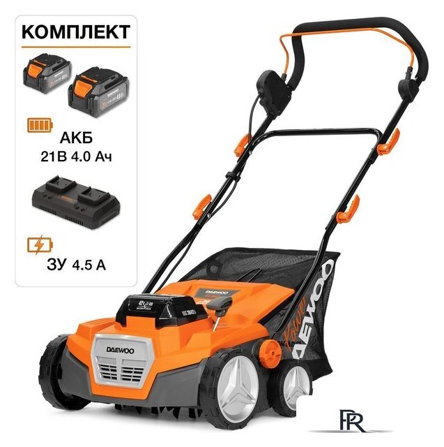 Скарификатор-аэратор Daewoo Power DSC 3842Li Set (с 2-мя АКБ) - Изображение №1 — Интернет-магазин ПроЗаказ