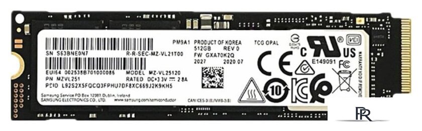 SSD Samsung PM9A1 512GB MZVL2512HCJQ-00B00 - Изображение №1 — Интернет-магазин ПроЗаказ