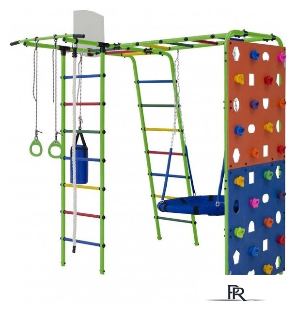 Детский спортивный комплекс Формула здоровья Street 2 (салатовый/радуга) - Изображение №1 — Интернет-магазин ПроЗаказ