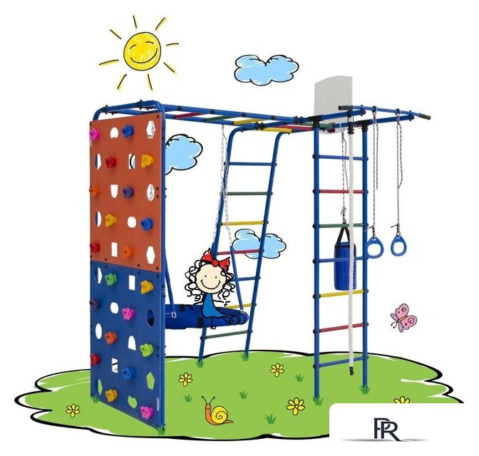 Детский спортивный комплекс Формула здоровья Street 2 (салатовый/радуга) - Изображение №2 — Интернет-магазин ПроЗаказ